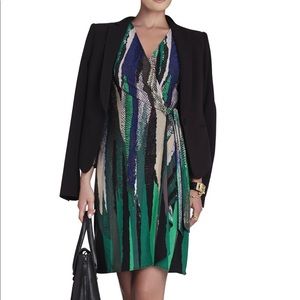 BCBGMaxAzria Adele Printed Wrap Dress